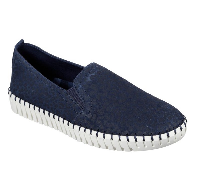 Skechers Sepulveda Blvd - Prowled - Womens Flats Shoes Navy [AU-UR4620]